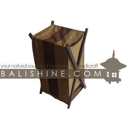 Balishine: Your natural source of indonesian handicraft presents in its Home Decor collection the Textile Laundry Box:11KAN431503:This laundry box out of doubled fabric is produced in Bali it's a handmade textile with plywood.  50% coton and 50% polyester. Color Same as picture.
