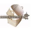 balishine This set of 2 laundries boxes is produced in Indonesia made from seagrass and tissu.