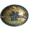 balishine This sink is produced in Indonesia made from resin with the green and gold lime natural stone