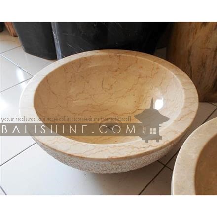 Balishine: Your natural source of indonesian handicraft presents in its Home Decor collection the Yellow Onyx Sink Design 2:11DF18538:This sink is made from onyx stone.  