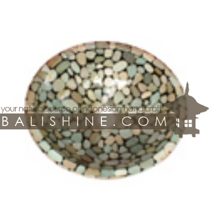 Balishine: Your natural source of indonesian handicraft presents in its Home Decor collection the Natural Gravel Stone Resin Sink:11DIV113:This sink is produced in Indonesia made from resin with the natural gravel stone   