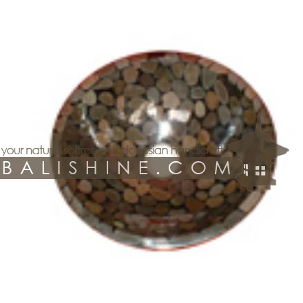 Balishine: Your natural source of indonesian handicraft presents in its Home Decor collection the Black Gravel Stone Sink:11DIV118:This sink is produced in Indonesia made from resin and the formating of black gravel stone    