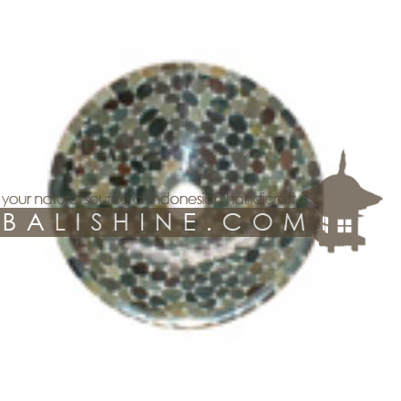Balishine: Your natural source of indonesian handicraft presents in its Home Decor collection the Black Timor Gravel Stone Sink:11DIV119:This sink is produced in Indonesia made from resin and the formating of black timor gravel stone    