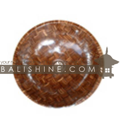 Balishine: Your natural source of indonesian handicraft presents in its Home Decor collection the Matting of Coconut Shell Sink:11DIV12:This sink is produced in Indonesia made from resin and the matting of coconut shell  