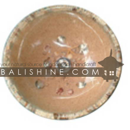 Balishine: Your natural source of indonesian handicraft presents in its Home Decor collection the Sandy Beach Sink:11DIV124:This sink is produced in Indonesia made from resin and white sandy beach plus small sea shell  