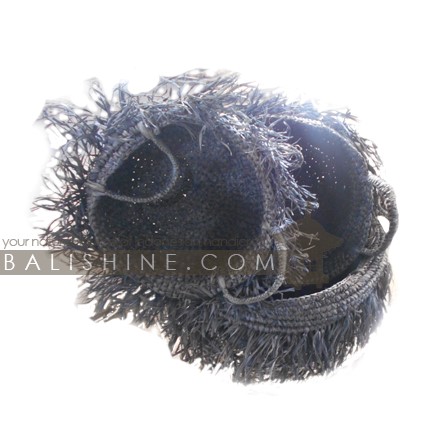 Balishine: Your natural source of indonesian handicraft presents in its Home Decor collection the Set of 3 Mendong Grass Baskets:12DEK368708:This set of 3 baskets is made in Bali from mendong grass.  