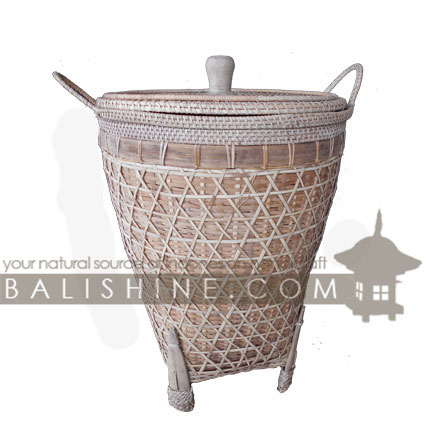 Balishine: Your natural source of indonesian handicraft presents in its Home Decor collection the Basket:12RAS367466:This basket is made from natural rattan.  Available in natural, white wash or black wash color.