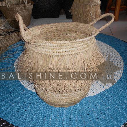 Balishine: Your natural source of indonesian handicraft presents in its Home Decor collection the Rafia Basket:12MAR367586:This basket is made from natural palm rafia.  Available in natural, or other color.