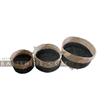 balishine This set of 3 baskets is made in Bali from mendong grass.