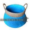 balishine This basket is made with natural bamboo and seagrass.