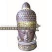 balishine This buddha head statue is a handicraft of Bali made from albesia wood.