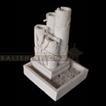 balishine This fountain is produced in Indonesia, made from natural white lime stone.