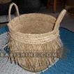 balishine This basket is made from natural palm rafia.
