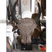 balishine This primitive standing buffalo head is made in Flores, Indonesia, from natural Suar wood with curving finishing.