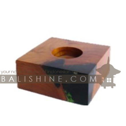 Balishine: Your natural source of indonesian handicraft presents in its Home Decor collection the Tissue Box:12WAS47171:This tissue box is produced in Bali made from natural old teak wood with coconut oil finishing.  