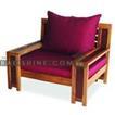 balishine This chair is produced in indonesia, made from teak wood. This price is without cushion.
