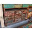 balishine This chest of drawers is produced in indonesia, made from old recycled boat wood. It has 9 drawers.