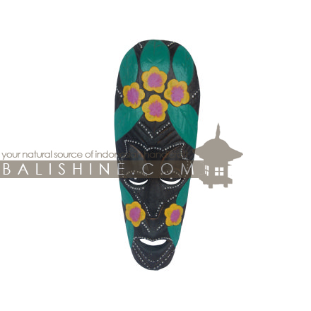 Balishine: Your natural source of indonesian handicraft presents in its Home Decor collection the Mask:17YOG476889:This mask is a handicraft of Bali made from albesia wood.  