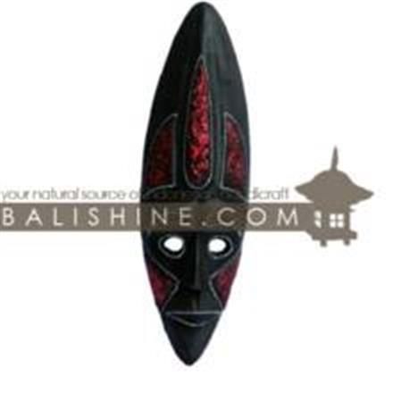 Balishine: Your natural source of indonesian handicraft presents in its Home Decor collection the Mask Lombok:17MUL472620:This mask is a handicraft of Bali made from albesia wood.  
