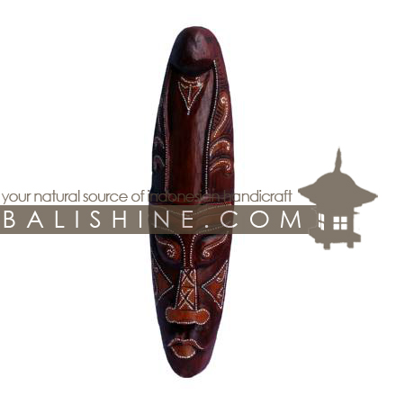 Balishine: Your natural source of indonesian handicraft presents in its Home Decor collection the Mask Mix:17MUL472580:This mask is a handicraft of Bali made from albesia wood.  
