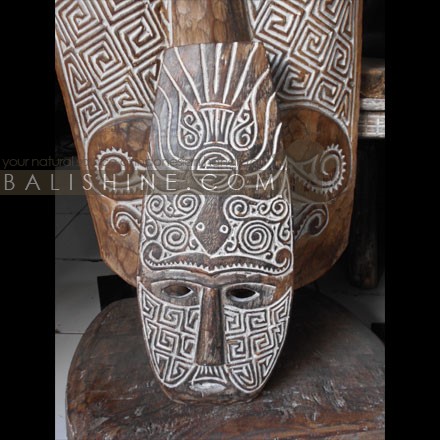 Balishine: Your natural source of indonesian handicraft presents in its Home Decor collection the Primitive Mask:17VIC477780:This primitive mask is a handicraft of Flores,made from acacia wood.  Other size and design, please contact us.