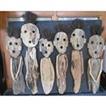 balishine This family board wall decor is made from petrified wood.
