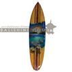 balishine This decorative surf board is made from jempinis wood with hairbrush color finishing.