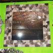 balishine This mirror is a handicraft of Bali made from natural lava stone with wood base. Mirror 3mm thickness.