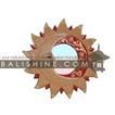 balishine This round mirror is a handicraft of Bali made from MDF wood.