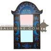 balishine This rectangular mirror is a handicraft of Bali made from albasia wood.