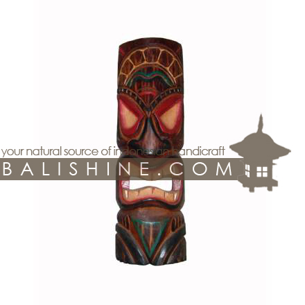 Balishine: Your natural source of indonesian handicraft presents in its Home Decor collection the Tiki Mask:17BAA475190:This tiki mask is a handicraft of Bali made from albesia wood.  Same as picture 