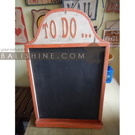 Balishine: Your natural source of indonesian handicraft presents in its Home Decor collection the To do Wall Panel:17KAC507854:This wall frame is produced in Indonesia made from albasia wood.  Other colour possible.