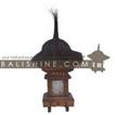 balishine This 'Temple' garden light is a handicraft of Bali. made from durian wood  a type of hard forest wood and from leaf of tuak tree.