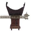 balishine This 'Minang' temple garden light is a handicraft of Bali. made from durian wood  a type of hard forest wood and from leaf of tuak tree.