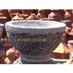 balishine This pot is produced in Indonesia, made from cement and stone.