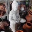 balishine This budha statue is made from GRC (concrete mixed with fiber) and can be used indoor or outdoor.