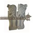 balishine This set of 2 statues is produced in Indonesia, made from lime stone