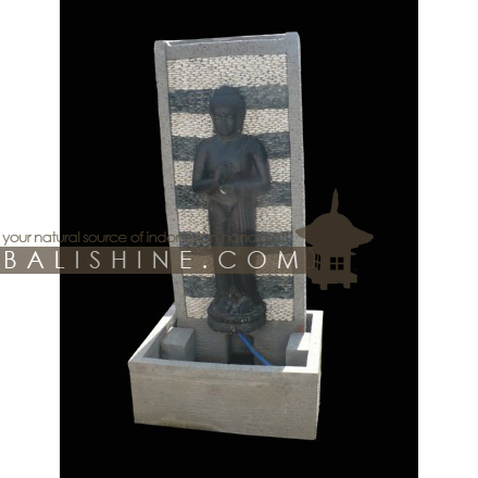 Balishine: Your natural source of indonesian handicraft presents in its Outdoor collection the Water Fountain:218MCP5233:This water fountain is produced in Indonesia, made from cement and plexi stone.  Sold with pump