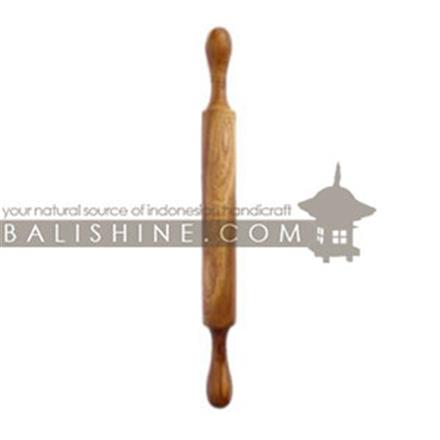 Balishine: Your natural source of indonesian handicraft presents in its Tableware collection the Rolling Pin:627WAS7228:This rolling pin is produced in Bali made from natural old teak wood with coconut oil finishing.  
