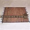 balishine This rectangular placemate is  produced in Bali this handicraft is made from coconut root.