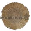 balishine This round placemate is  produced in Bali . This handicraft is made from weaving seagrass and natural rafia