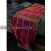 balishine This table runner made in Bali from sari textile. 