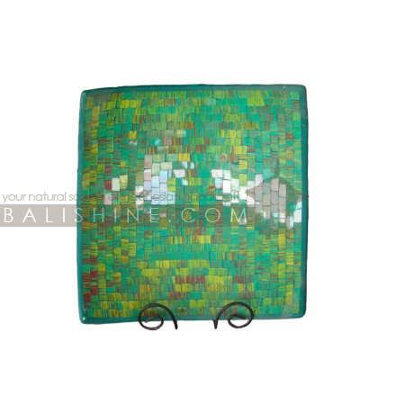 Balishine: Your natural source of indonesian handicraft presents in its Tableware collection the Platter set of 3:634ARA5819:This set of 3 platters is produced in Bali from teracota with painting glass mosaic finishing.  Same as picture, Display available, please contact us.