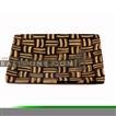 balishine This platter is produced in Bali made from teak wood  and the matting of brown and white coconut shell mosaic.