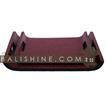 balishine This set of 2 trays is produced in Bali made from mango wood and the matting of white and black coconut shell mosaic.