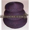 balishine This pouf stool is produced in Bali made from the matting of natural water hyacinth with capok inside.