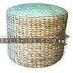 balishine This pouf stool is produced in Bali made from the matting of natural water hyacinth with capok inside.