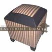 balishine This square pouf stool is produced in Bali made from the matting of natural coconut root . It can be opened.